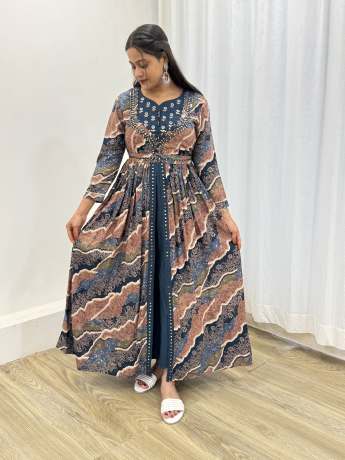 Leheriya Rama handworked One Peice  Gown