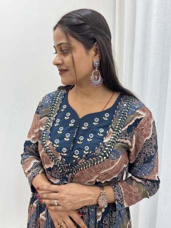 Leheriya Rama handworked One Peice  Gown