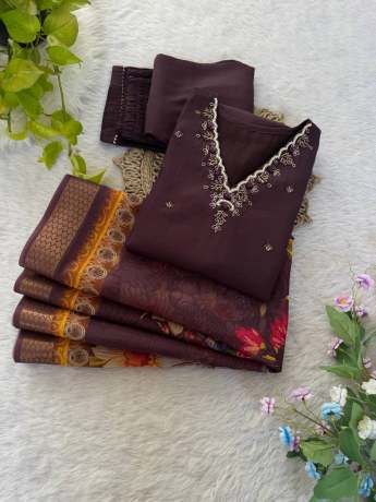 Sagar Wine Handworked Kurti Set kurtis
